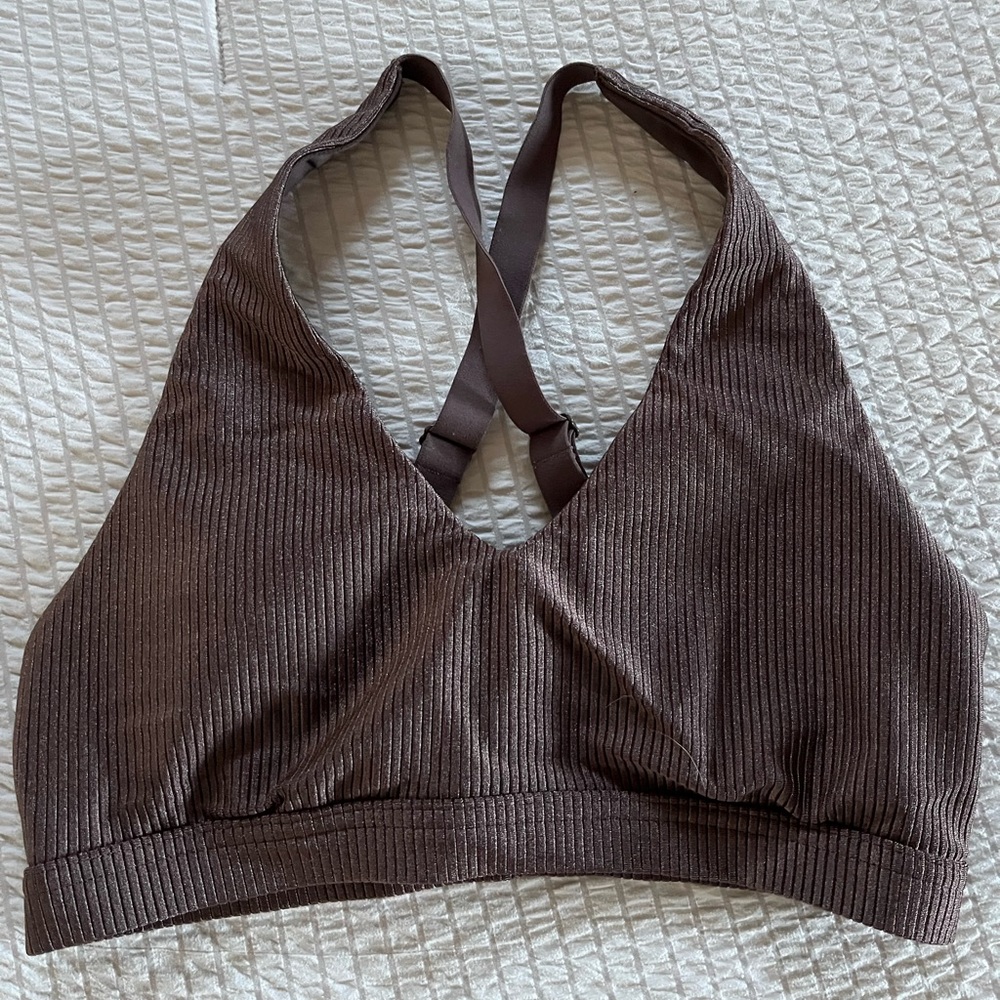 Aerie Brown Sports Bra Small